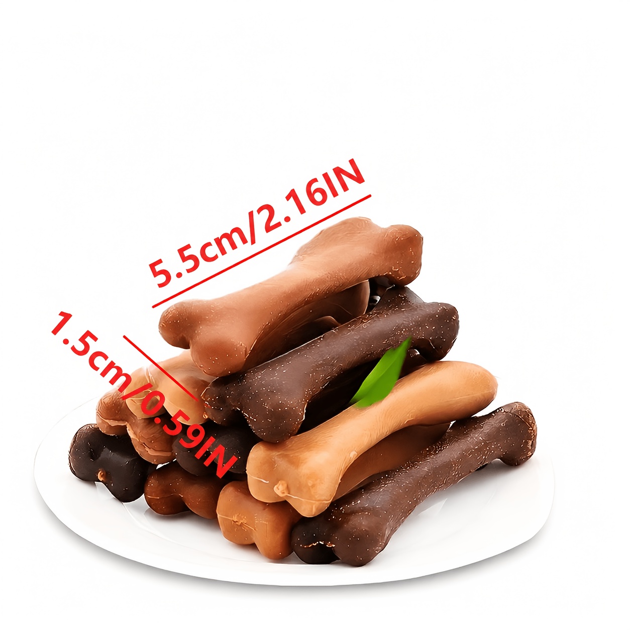 Image of 6/12pcs Dog Dental Chew Sticks, Pet Teeth Cleaning Bone Toys, Assorted Styles, Sizes, And Random Colors/patterns, Teeth Cleaning Bones, Dental Health Chew Toys, Gift For Small Dogs