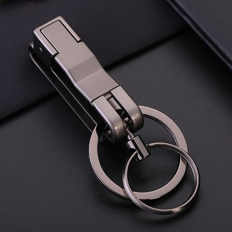 E-shop -Gürtelschlaufen-Schlüsselanhänger-Clip mit Schnellverschluss, Karabiner-Schlüssel-Gürtelhalter mit abnehmbarem Schlüsselring