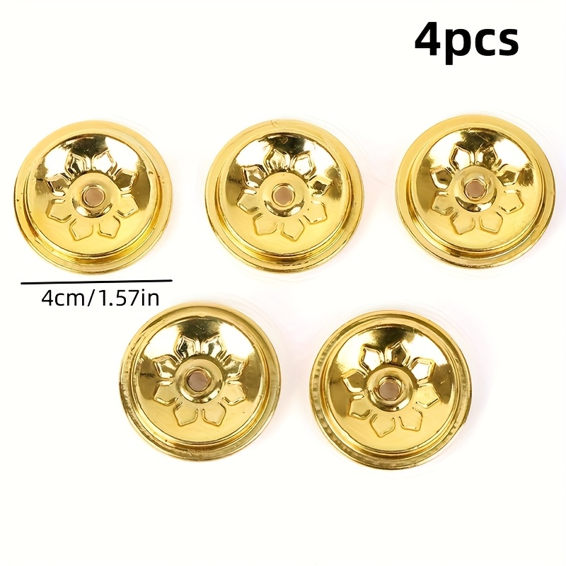 TEMU 4pcs Oil Holder, Round Wick Base Accessory, Oil Lamp Wick Fixer, Wick Float, Wick Placement Tool, Suitable For Oil Lamp Wicks