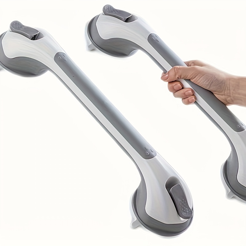 TEMU 2pcs Barras de Agarre para Ducha de Resistencia con Succión - Impermeables, Instalación Sin Taladro para Bañeras y Duchas - Ideales para Mayores y Ancianos,