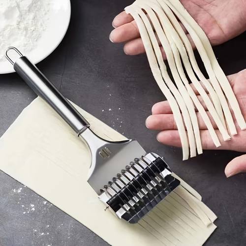 stainless steel noodle cutter multi functional manual noodle maker for home use kitchen noodle press machine roller noodle slicer tool