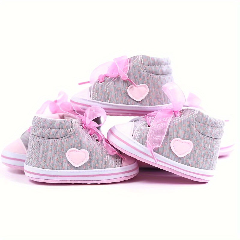 

Casual Comfortable Soft Sole Sneakers For Baby Girls, Lightweight Non-slip Walking Shoes For Spring And Autumn