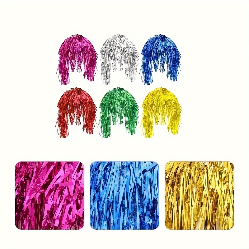 

6pcs Cosplay Colorful Wigs For Disco Masquerade, Funny Party Hats For Birthday Party Gathering Decoration