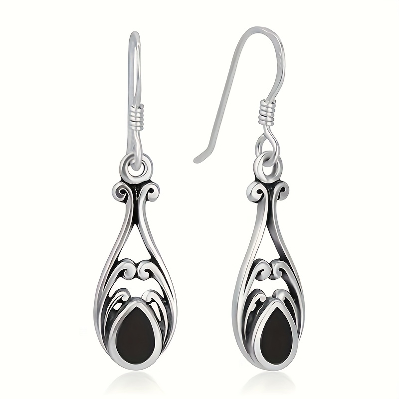 TEMU 1 Paire de Boucles d'Oreilles Élégantes de Style Bohème pour Femmes, Boucles d'Oreilles Pendantes en Cuivre Vintage-Inspirées avec Accents en ,