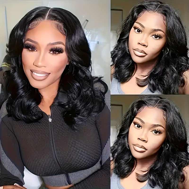 

Glueless Wigs Short Bob Wig Body Wave Human Hair Wigs For Women 13x4 Lace Frontal Human Hair Wigs Pre With Baby Hair For Women Brazilian Virgin Human Hair Wigs