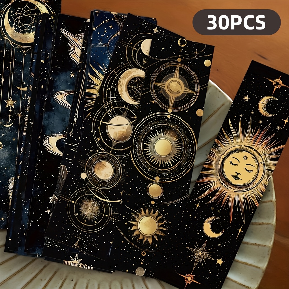 TEMU 30pcs Mysterious Object Bookmarks Book Decorative Cards Reading Labeling Cards
