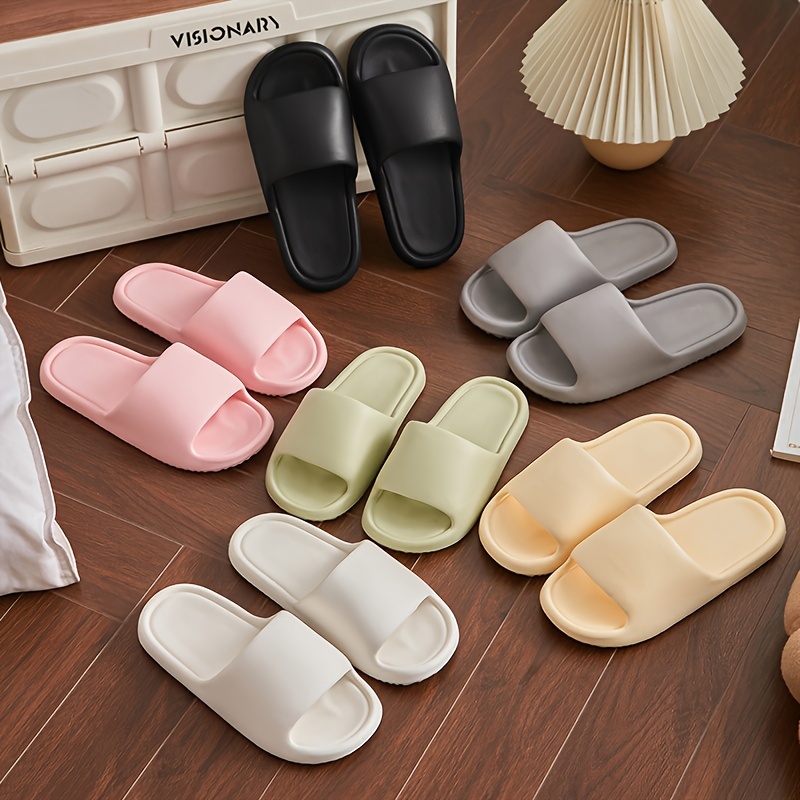 

Eva Slides - Soft, Comfortable & Fashionable | Non-slip, Summer In Black, Pink, Gray, Green, White, Yellow | Casual Open-toe Slippers For Indoor/outdoor Use