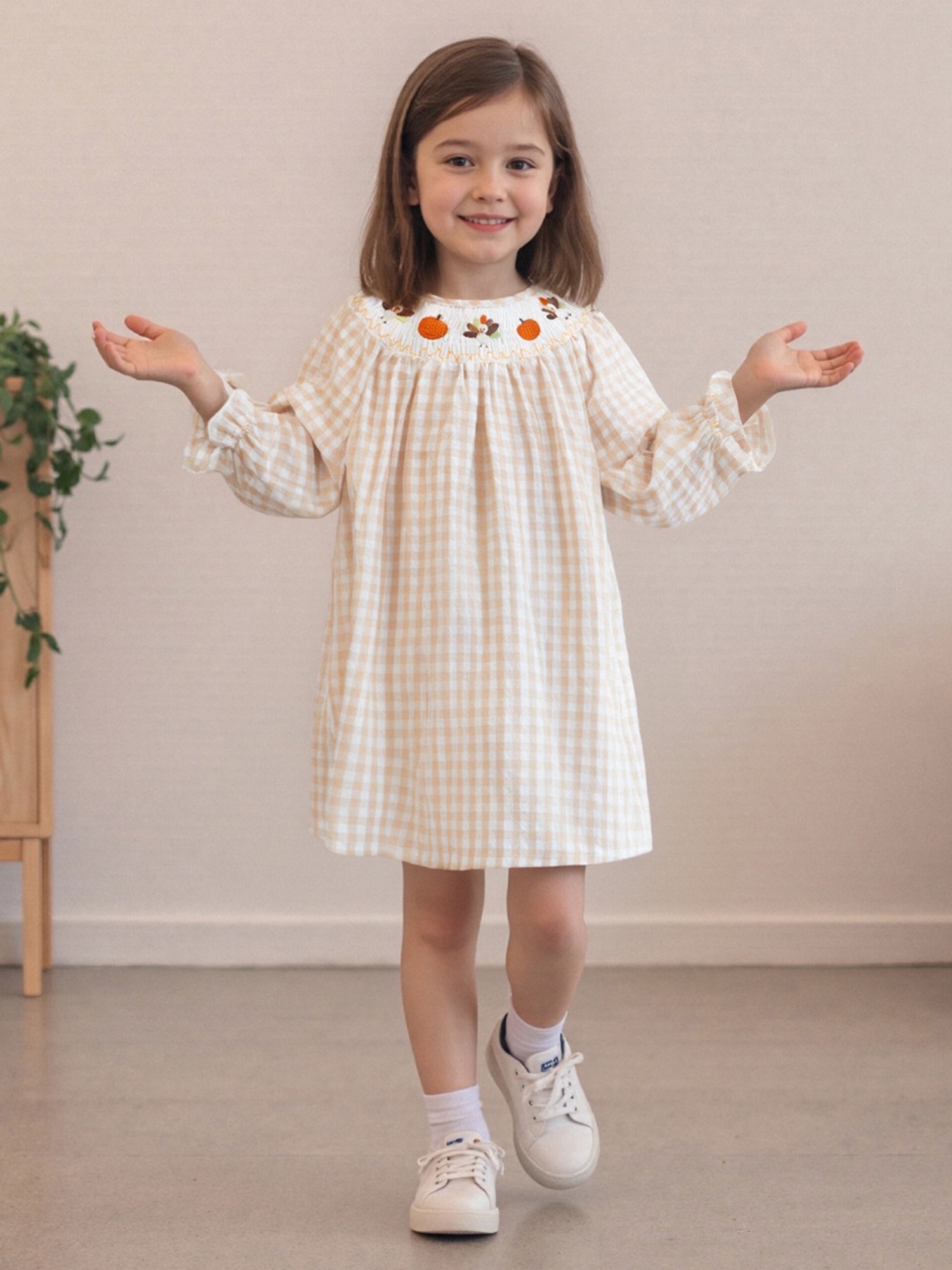 girls fall thanksgiving dress 1 5 months turkey - Temu