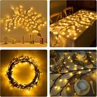 96 led vines for party wall decor 1 8m 5 9ft christmas decorations indoor home decor for party gifts artificial plants tree branche willow vine lights for room living room decor aesthetic ip44
