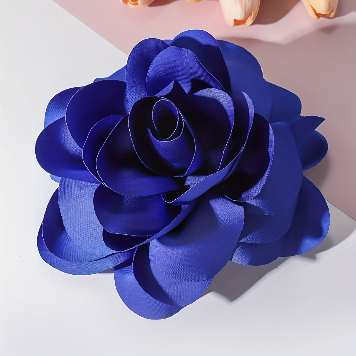 Refined Box of Blue Roses with Diamonds Pins
