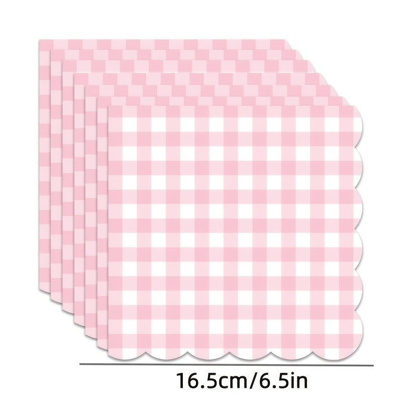 TEMU Confezione da 25 Tovaglioli di Pizzo a Rosa e , Adatti per Matrimoni, Baby Shower, Feste di Compleanno, Picnic - Eleganti Tovaglioli di Usa e