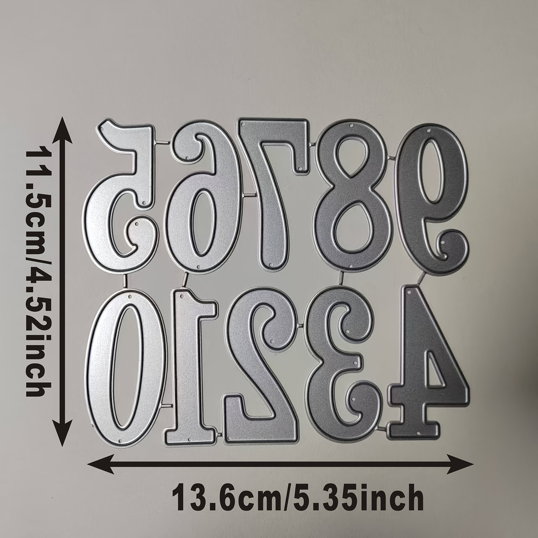 Image of 0-9 Numbers Paper Craft Embossing Cutting Templates Greeting Cards Scrapbooking Albums Photo Albums Decorative Embossing Molds Making Frames Lace Handmade Molds