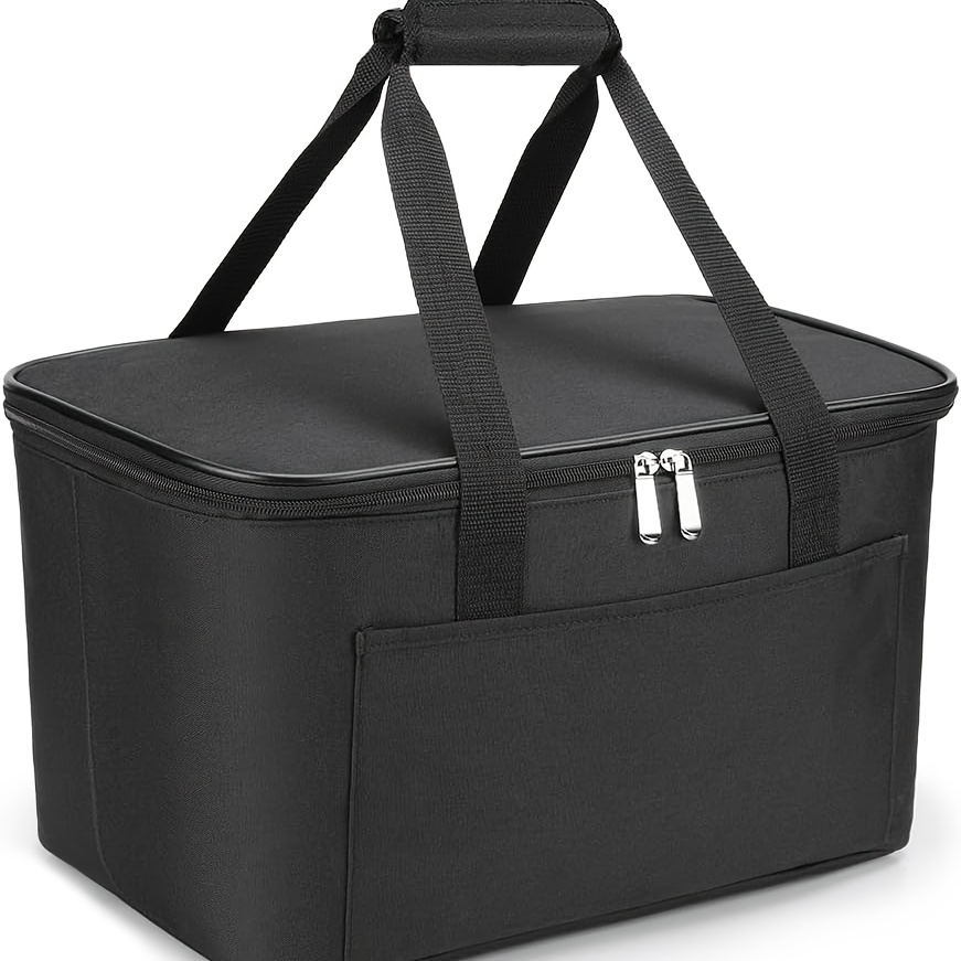 Image of 25l Foldable Insulated Cooler Bag/shopping Basket — A Large-capacity Insulated Bag Suitable For Travel, Picnics, And Shopping — Convenient And Foldable Non-food Direct Contact