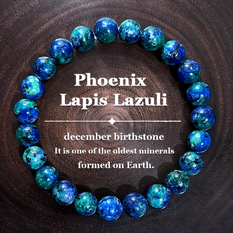 

1pc/blue Lapis December Birthstone Bracelet Used As A Holiday Gift