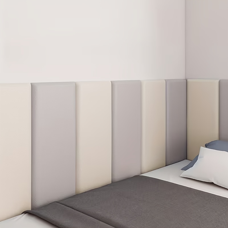 Self-Adhesive Thermal & -Resistant 3D Wall Panels, 12Mm Thick XPE Board - Peel And Stick Faux Leather Tiles for Easy Installation, Cozy Bedroom Headboard Padding, Modern Home Decor