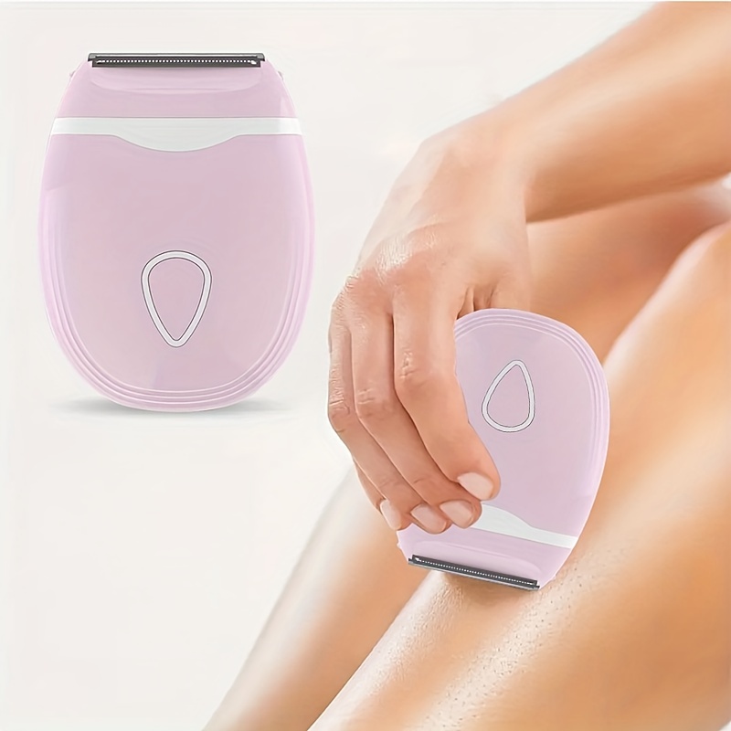 

Electric Cordless Shaver For Women Bikini Legs Underarm Public Hair Portable Trimmer With Detachable Head Wet Dry Use