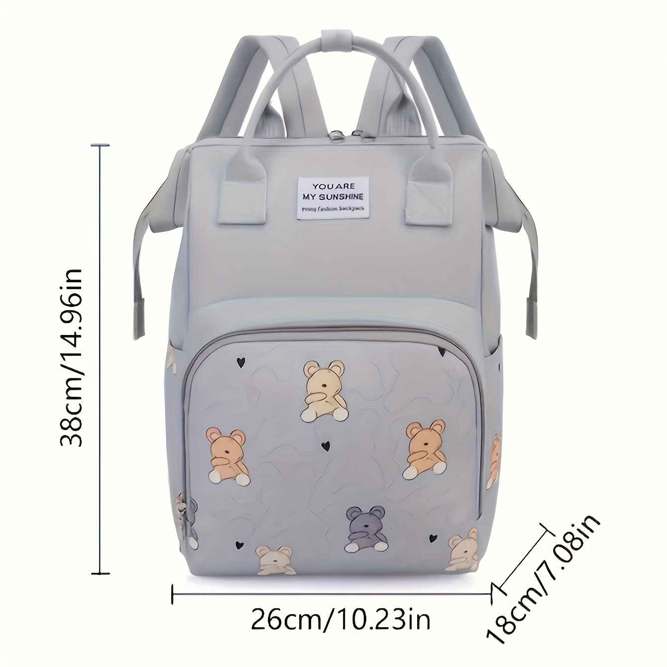 Mochila Multiusos para Viajes, Bolso de Pañales y Cambiador para Mujeres Embarazadas, Compatible con Cochecitos