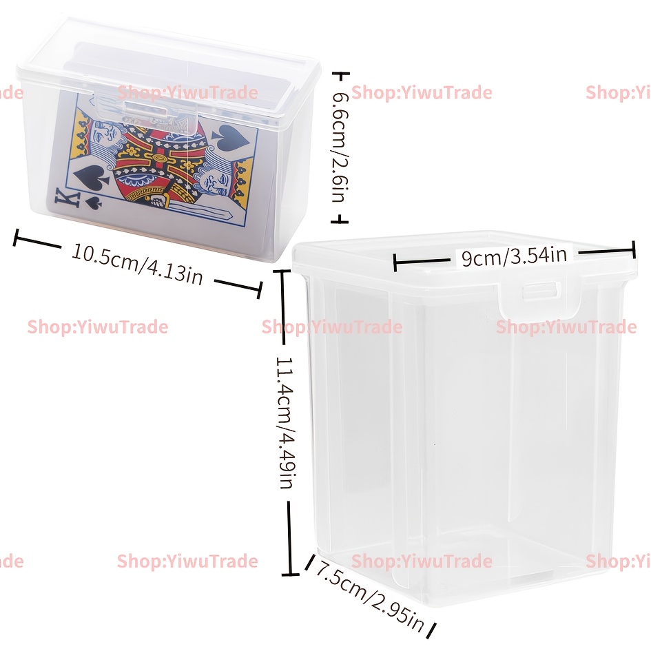 Image of (large Storage Box And Card Storage Box) 2pcs Storage Boxes, Suitable For , Ideal For Trading , Business Card Organization And Home Storage, Applicable For Bedroom, Living Room, Storage For, Box