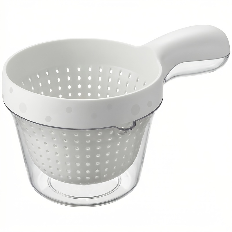 Kitchen Draining Basket, Small Round Basket, Vegetable Washing Basin, Draining Basket, Fruit Washing Drainer, Sink-side Colander, Double-layer Cleaning Basket, Suitable For Kitchen Draining