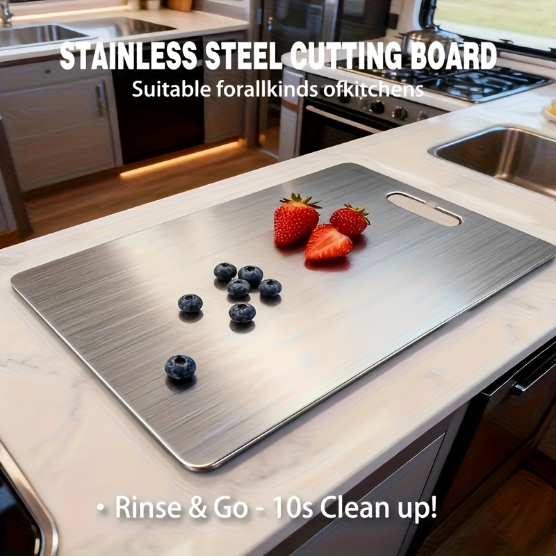 BILLAMB - Tablas De Cortar De Acero Inoxidable Para La Cocina