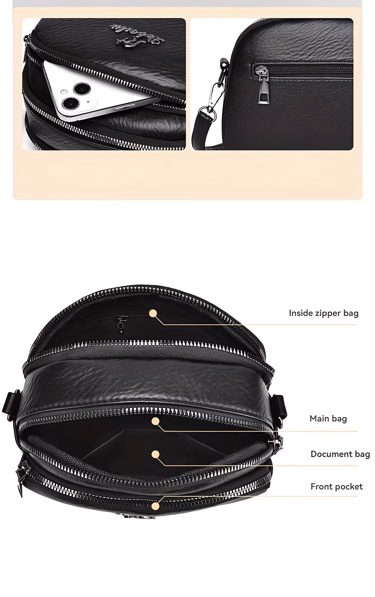 womens new large capacity multi pocket phone bag shoulder bag womens fashion versatile travel lightweight small backpack commuting casual womens bag shoulder bag women adjustable shoulder strap versatile fashion body ba Product details 3
