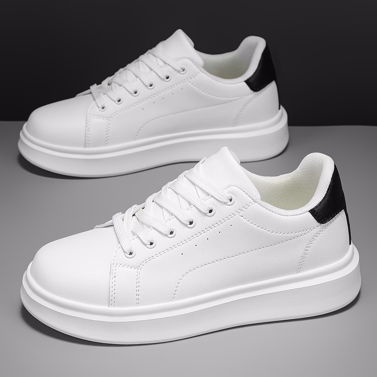 sneakers mens fashionable and casual low top shoes comfortable lace up flat soled shoes outdoor hiking sports shoes versatile and trendy mens classic solid shoes Product details 3
