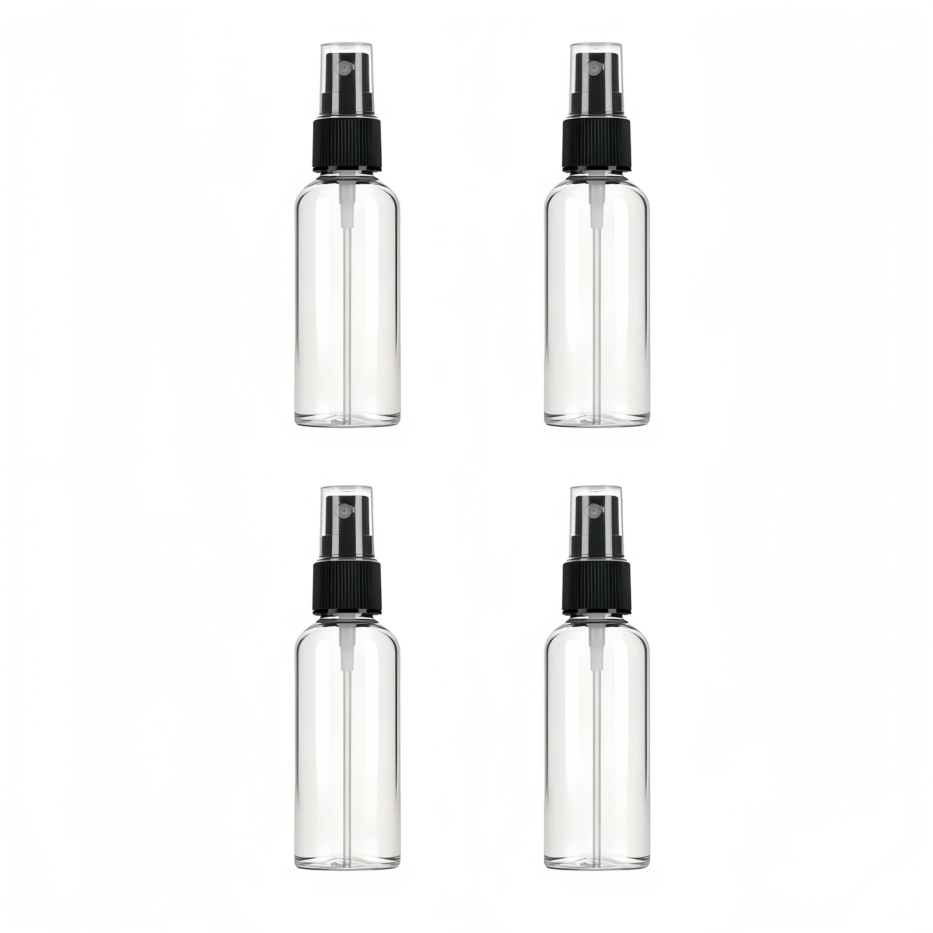 TEMU 4 Pack 1oz Reusable Refillable Travel Spray Bottles With Refillable Sprayer Nozzle, Thickened Plastic Refillable Suitable For, Cologne, Skincare