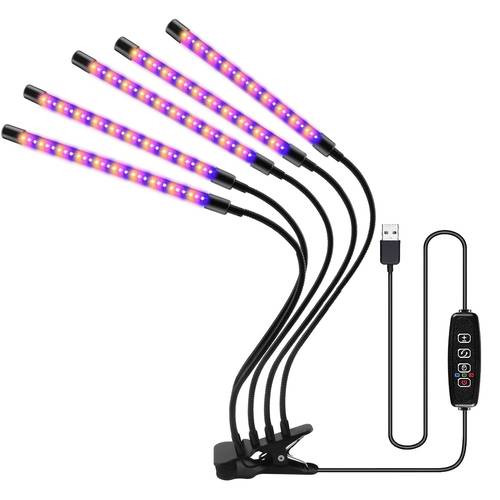 a 60w 1 5 head lamp featuring three color options 120 leds designed for indoor plant foldable usb rechargeable and adjustable lighting and a timer function