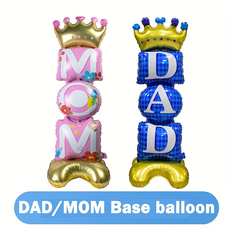

1pc Super Large Base Balloon For Mother's Day And Father's Day Decoration Aluminum Film Balloons Holiday Party Prop 40 Inch Balloons
