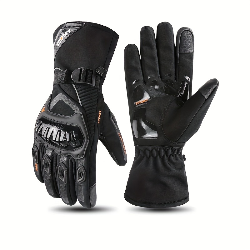 

Gants de Moto à Écran Tactile - Chauds, Coupe-Vent pour la Conduite en Hiver, Tailles XS-2XL Disponibles