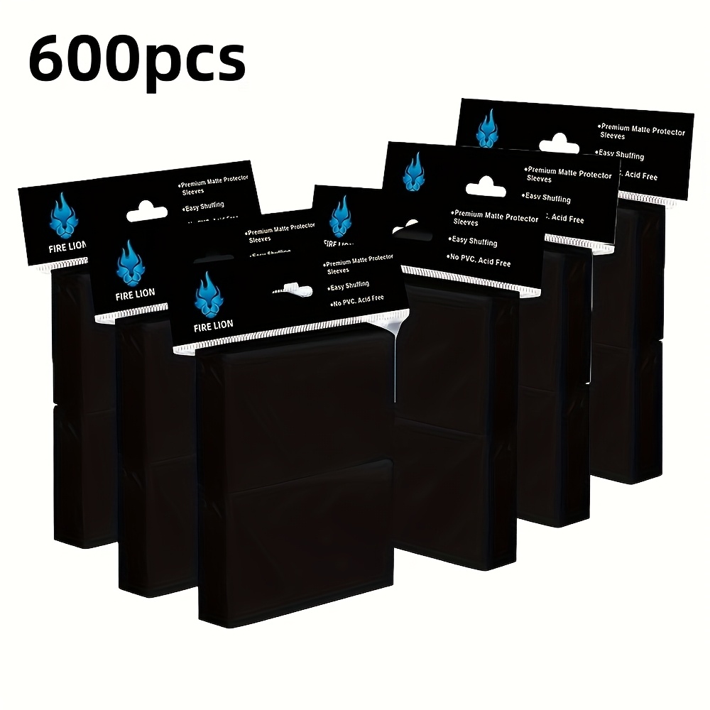 500/600/1000/1200 Card Capacity Black for mtg Card Sleeve | Sturdy and  Durable, Matte Back, 66x91mm, Suitable for Motion Cards, Photo Cards,  Basketball Cards, Soccer Cards, Baseball Cards, Made of PP ...