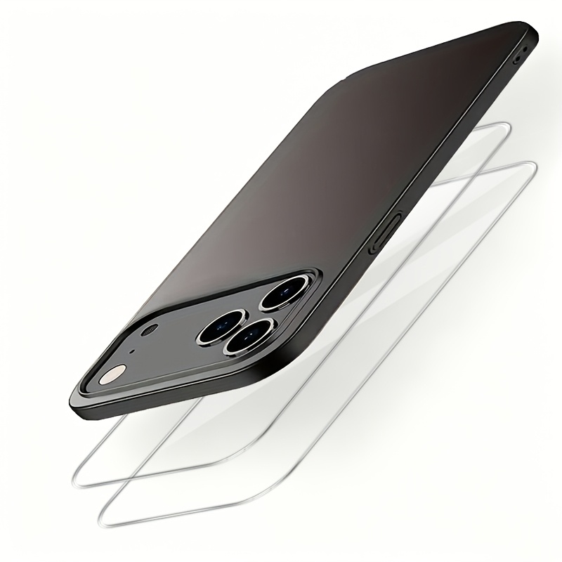 E-shop 3 Stück [1X Handyhülle 2X Bildschirmschützer] Handyhülle für iPhone Air 17 Pro Max 17 Pro 17 16E 16 15 14 13 12 Mini 11 Pro Max, Ultra-Dünne