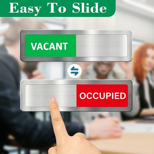 1pc in use sign sign office door sign home sliding door indicator no drilling installation strong backing suitable for home office bathroom conference room restroom