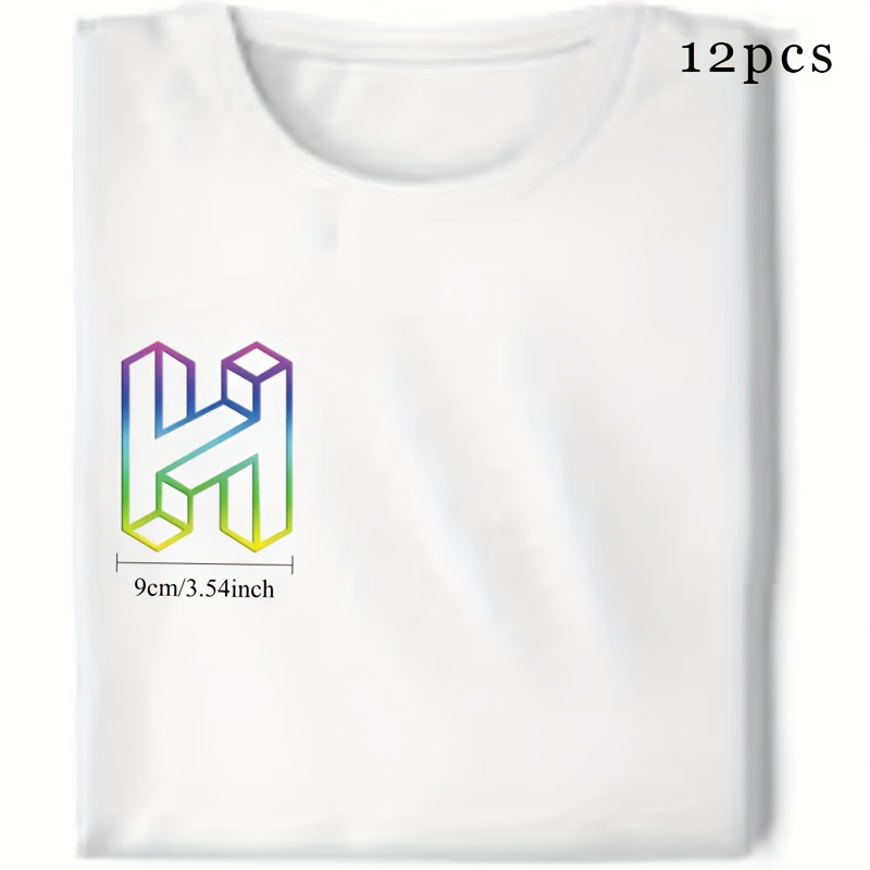 TEMU Custom 10/12/20pcs 3.5x3.5 Inch Pu Iron-on Transfer For Personalized Halloween Christmas T-shirt Chest Logos Dtf Heat Stickers