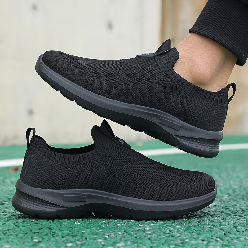 mens casual sneakers lightweight breathable mesh slip   suitable for outdoor running and fitness activities