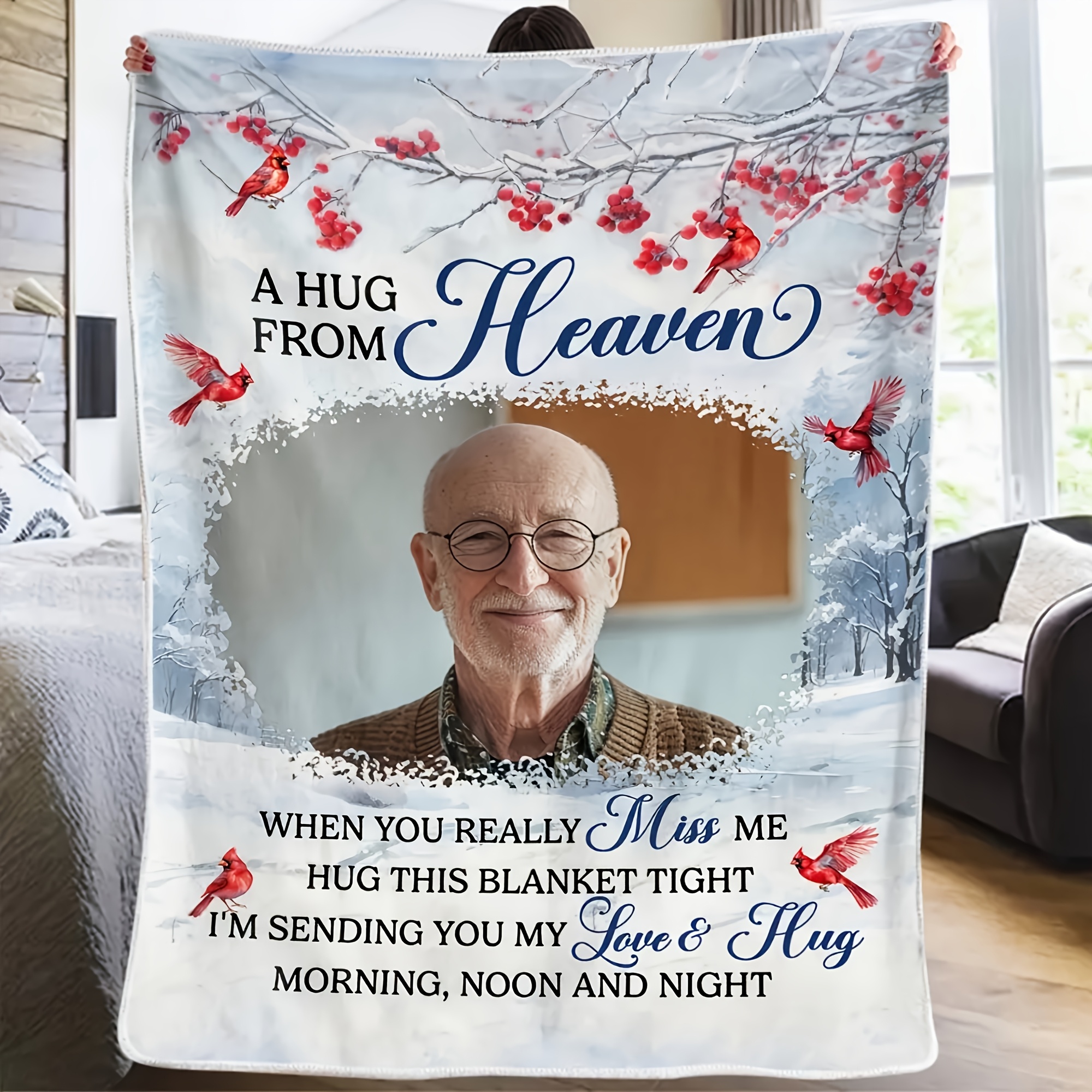 

Blanket, Personalized , , Polyester, "a Hug " For