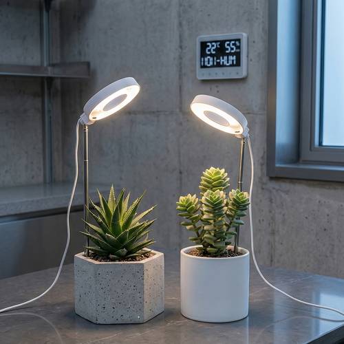 2pcs- LED Dimmable Plant Light | 360 Degree Magnetic Rotation, 3/6/ Cycle Timer, 4 Level Brightness , Height Adjustable, Indoor Potted Seedling Grow Light for Gardening Enthusiasts