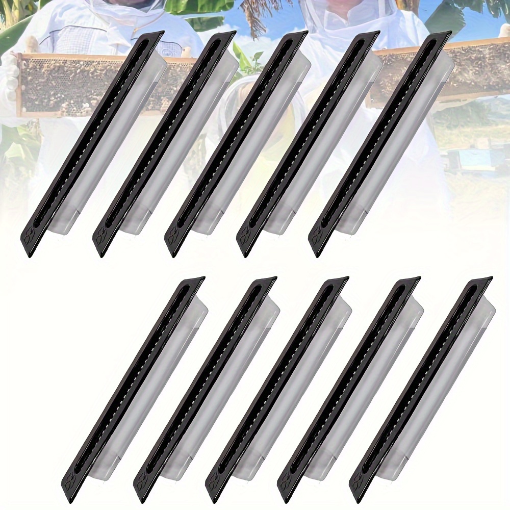 

10-pack Plastic Traps For Beekeeping - Non-electric Professional Beekeeper Tools, Durable Hive Beetles Lure Without Batteries