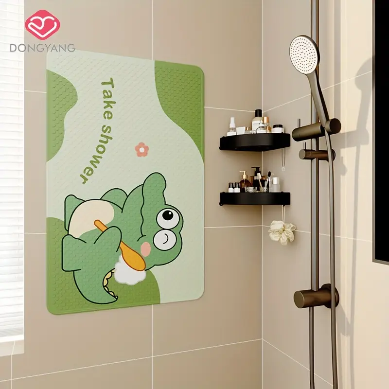 1pc of brand christmas decoration floor mat anti slip bathroom mat easy to clean bath mat bathtub mat with strong suction cup long shower mat for home use quick draining suitable for shower rooms hotel restroom bathroom bathtubs Product details 2