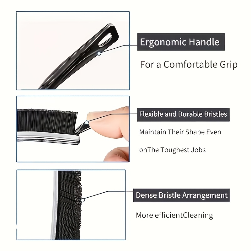 3pcs Multifunctional Cleaning Brush Set for Narrow Spaces