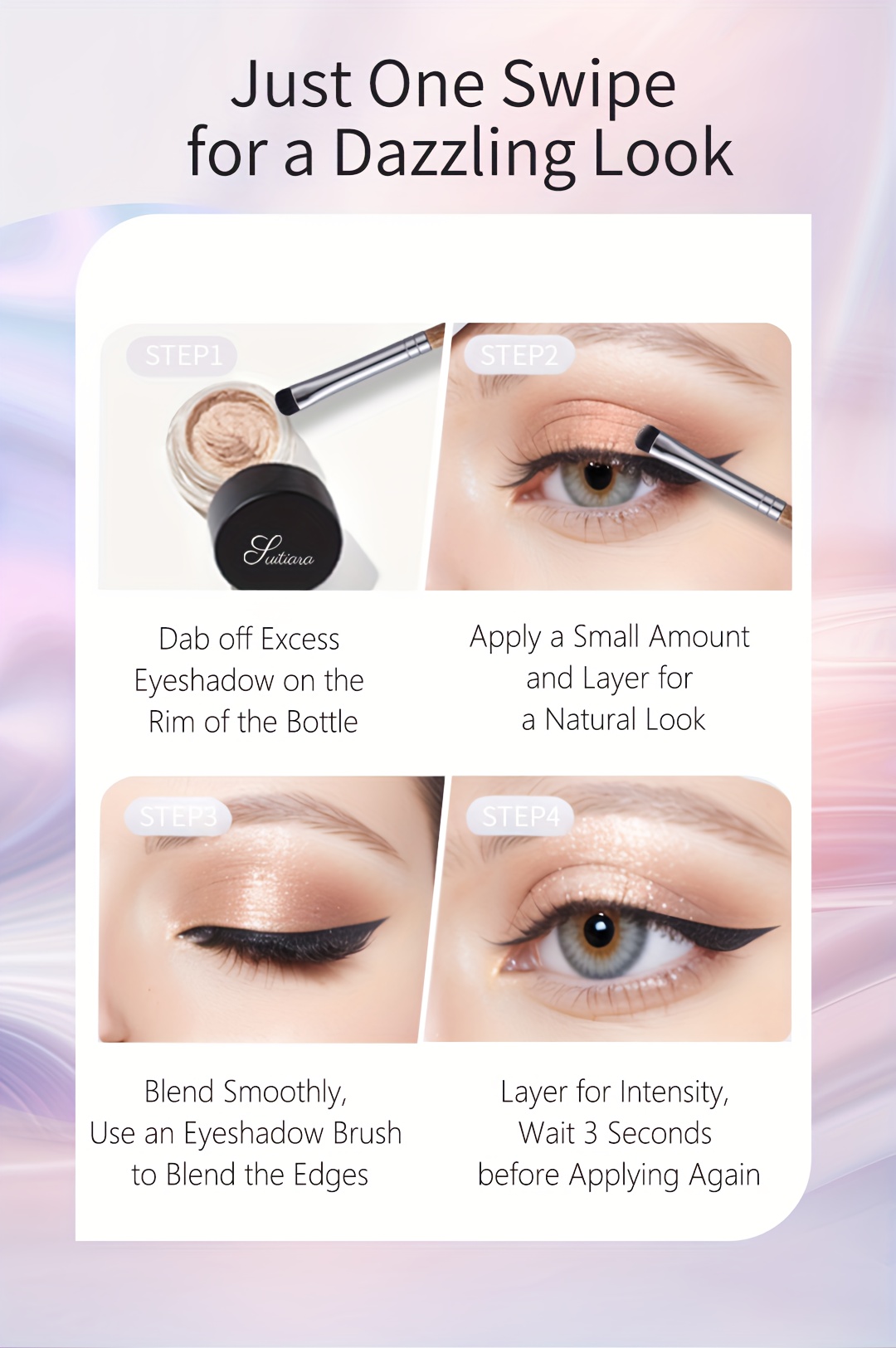 1pc Rose Bronze Galactic Glimmer Gel Eyeshadow | Enchanting Sparkling Jelly Texture, Long-lasting, Waterproof, and Easy to Apply | Bewitching Single-Color High-Shine, Non-Caking, Smooth Application, High-Shine Women'S Makeup, Perfect for Christmas