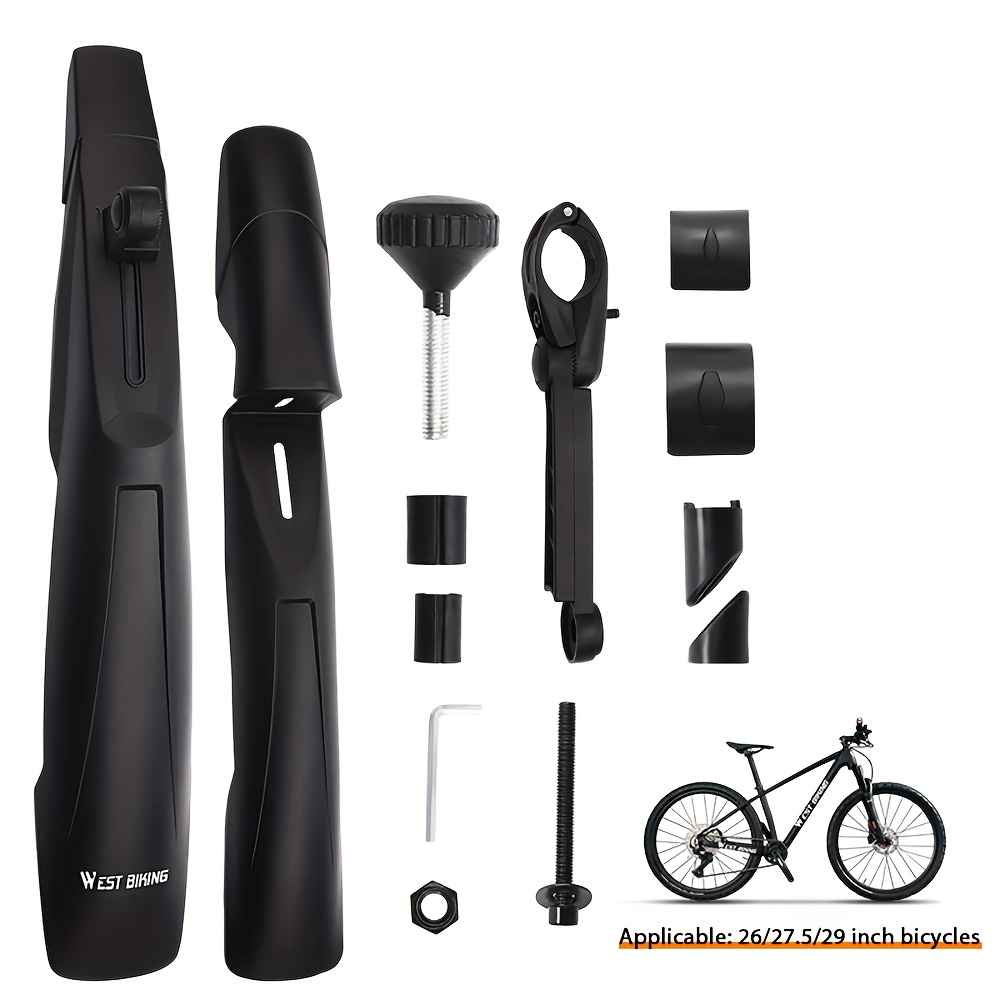 Bicycle Mudguard Mountain Bike Quick Release Extended Suitable For 26/27.5/29 Inch Bicycle Riding Additions