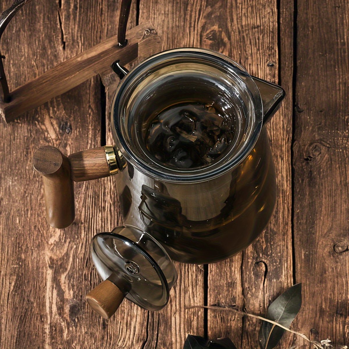Glass Teapot Tea Maker with Elegant Cup, High-End Tea Set