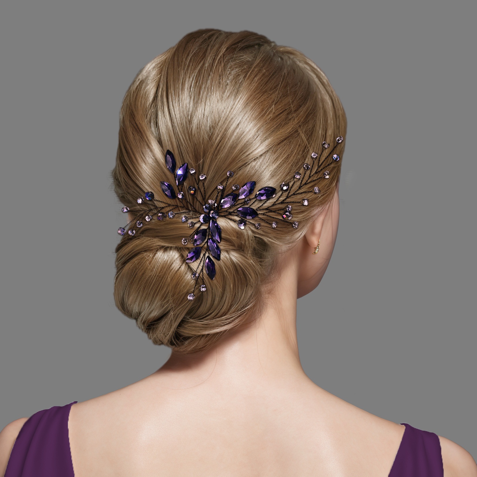 an elegant   leaf   hair fork a performance   party accessory ladies anniversary hairpin a228d