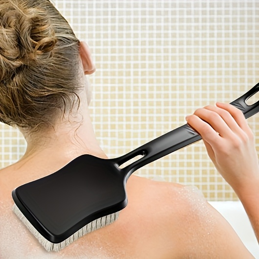   long handle back scrubber shower brush exfoliating bath brush with stiff soft bristles anti   for women men elderly hanging hole for storage body scrubber for   reach areas Product details 1