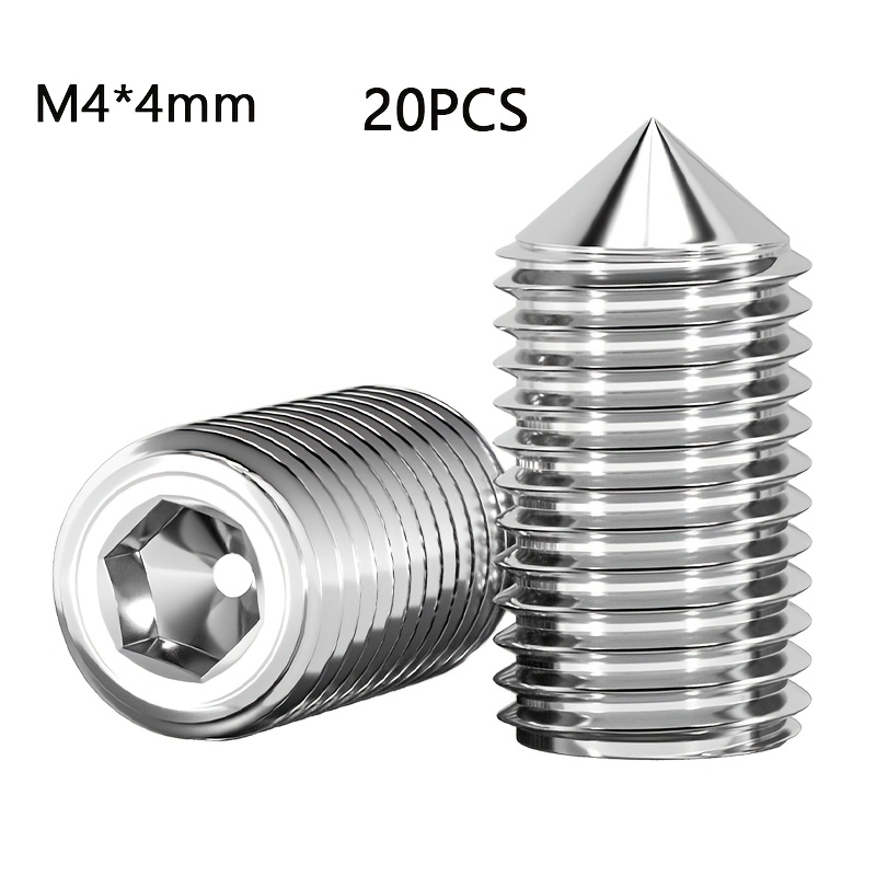 20pcs Hex Headless Screws Fixing Screw Kit