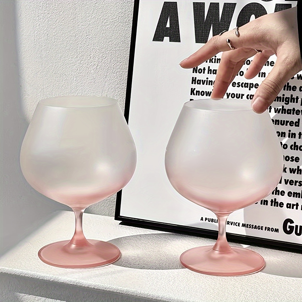 design gradient pink frosted highball glass french - Temu Japan