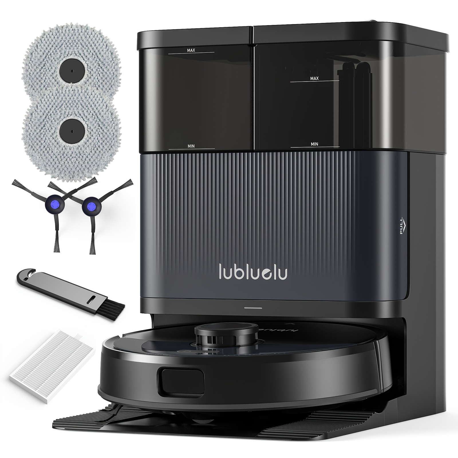 E-shop 13000Pa Roboter Staubsauger, Lubluelu Multifunktionaler Saugroboter | Vollautomatisch, Mopp Auswärtsausbau, Wiederaufladung bei Unterbrechung,