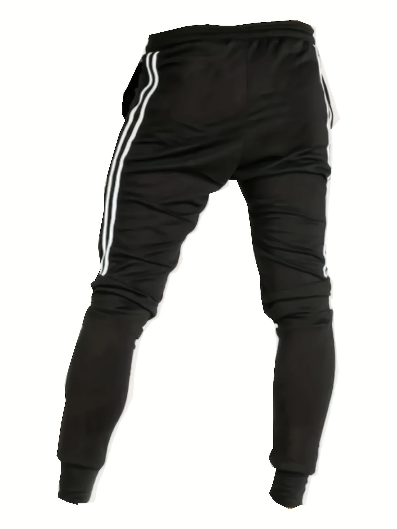 *'s Striped Design Solid Joggers *'s Casual Stretch Waist Drawstring Sports  Pants Sweatpants