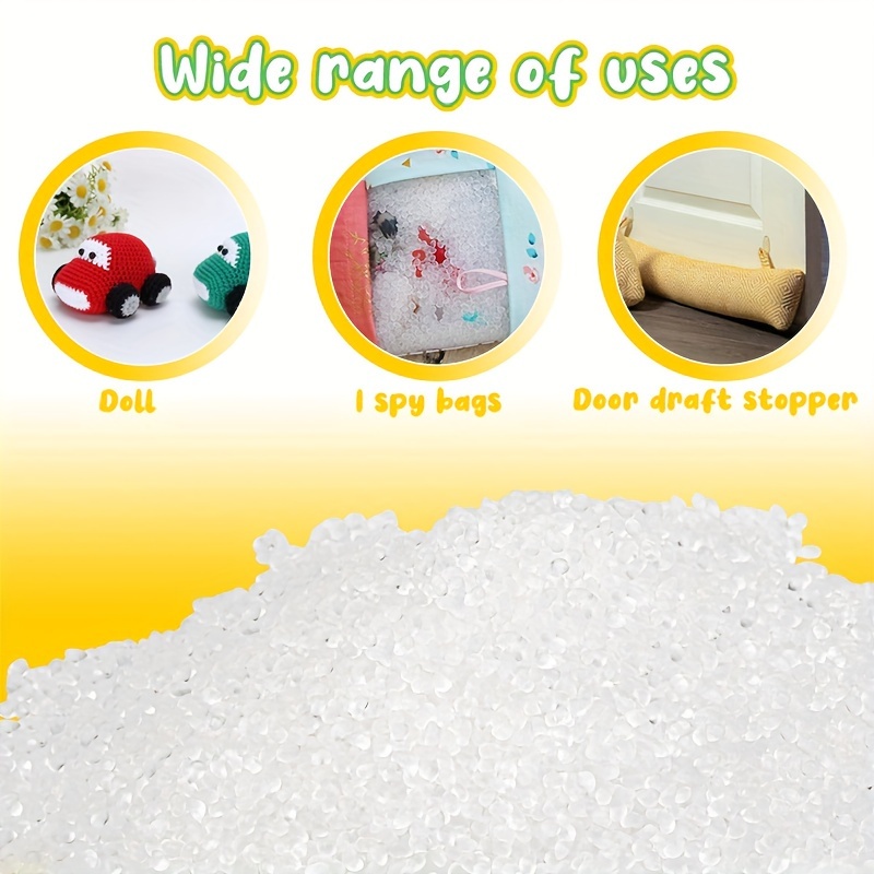 Elastic White Filling Beads Transparent Craft Material Temu